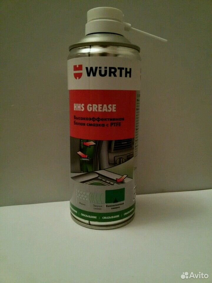 Wurth ptfe. Wurth PTFE смазка. Wurth HHS Grease. Белая смазка Wurth. Белая тефлоновая смазка