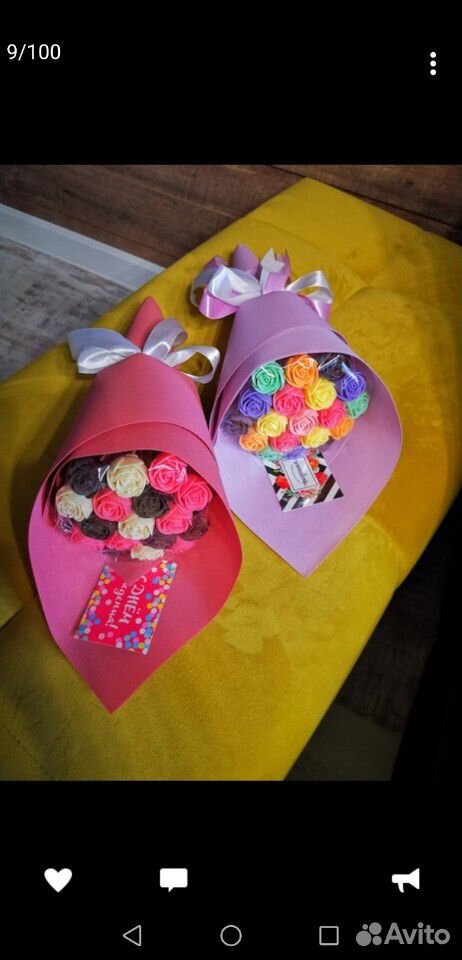 Шоколадный букет из роз купить на Зозу.ру - фотография № 6