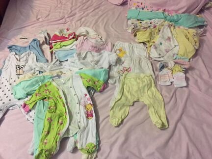Одежда для новорождённых пакетом, с 0 до 6 месяцев