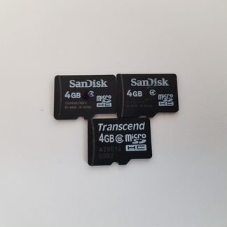 Карты памяти MicroSD (4Gb)