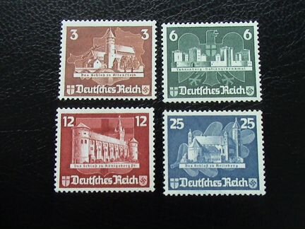 Германия 1935 г. № 576-579 заверка