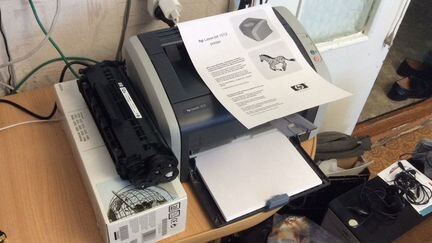 Принтер Hp 1012 в отличном состоянии +3 картриджа