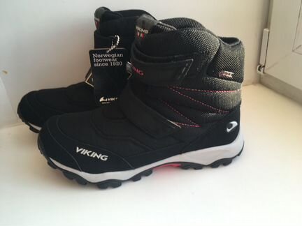 Новые зимние ботинки viking 40 р чёрные