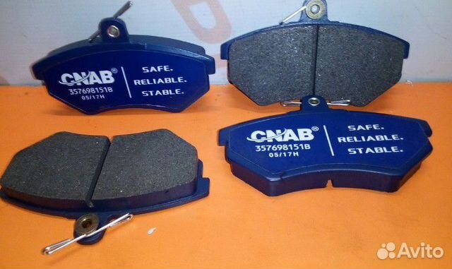 Тормозные колодки передние на Volkswagen Фольксваг