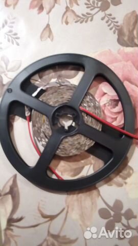 LED лента 5 метров 12 вольт цвет синий