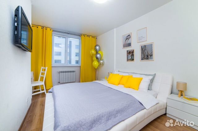 

1-к. квартира, 42 м², 2 кровати