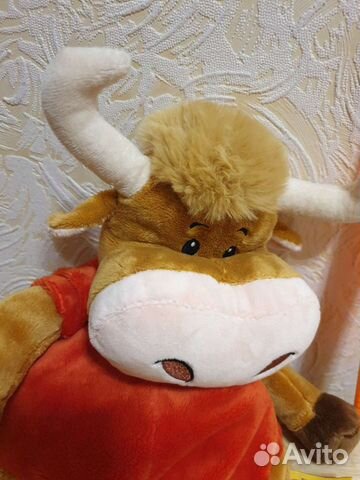 Мягкая детская игрушка Бык