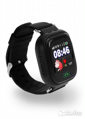 Smart baby watch Q90 чёрные (детские часы с GPS)