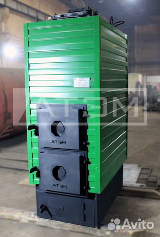 Водогрейный твердотопливный котел на дровах и угле