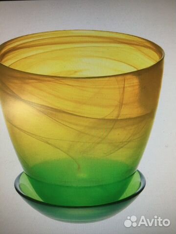 Горшки для цветов стекло, Бренд NiNaGlass