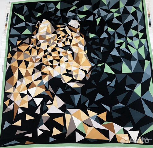 Оригинальный платок Cartier, принт «пантера»