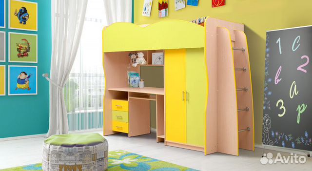 Детская двухъярусная кровать