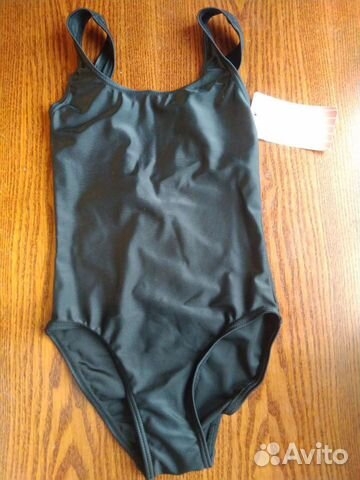 Детский черный купальник размер 34, рост 122-128