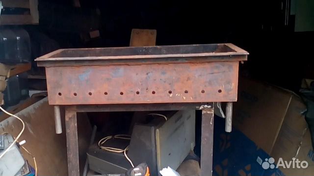 Мангал барбекю коптильня стационарная