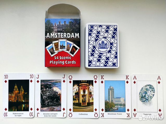 Сувенирные игральные карты Amsterdam
