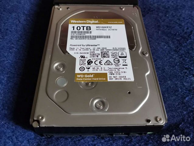 Жесткий диск WD gold 10 Tb