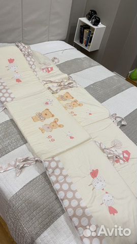 Бортики в кроватку и балдахин