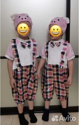 Костюм поросенка (есть 3 шт), 3-5 лет, прокат