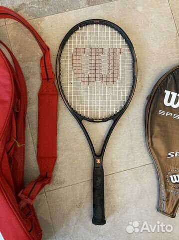 Теннисная сумка и ракетка Wilson