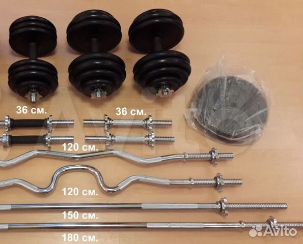 Грифы для штанг и гантелей. Блины. Комплекты