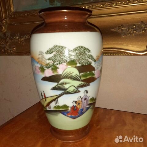 Ваза Япония мориаж сацума 24 см