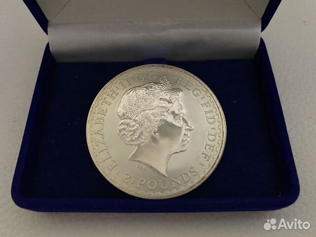 Монета Серебро Королева Банк Англии 1998 г