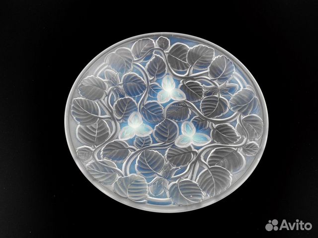 Старинная тарелка, Франция, стекло, 1930 гг