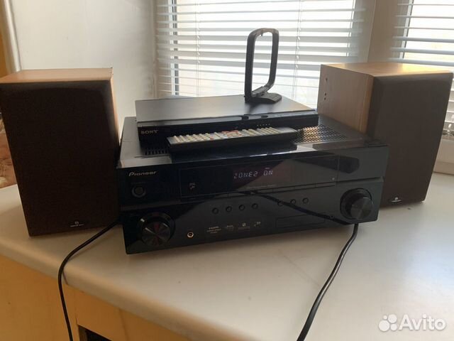 Рессивер Pioneer vsx-519v c колонками