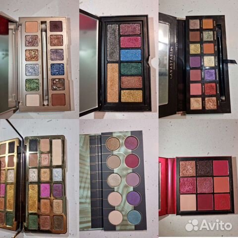 Палетки теней Anastasia, Urban Dесау, Huda Beauty