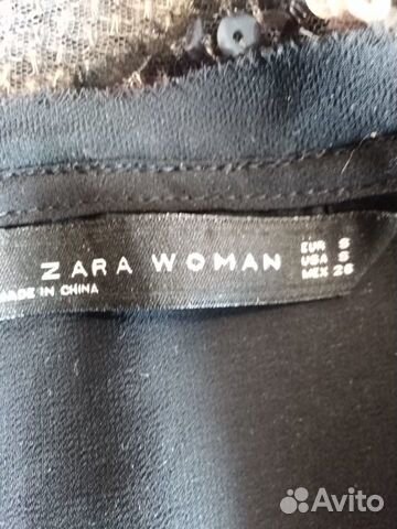 Блуза женская с пайетками Zara, 42 (s)