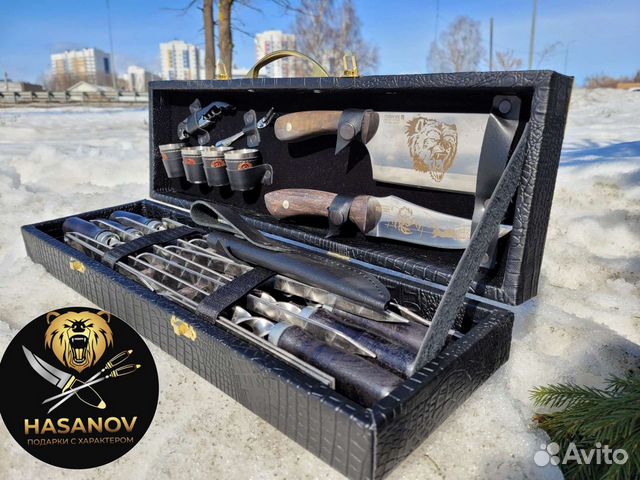 Шампура шашлычный набор подарочный