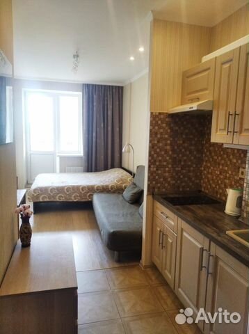 

Квартира-студия, 27 м², 2 кровати