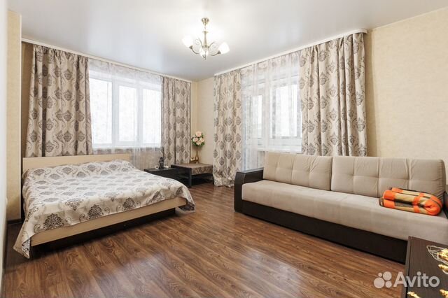 

1-к. квартира, 45 м², 3 кровати