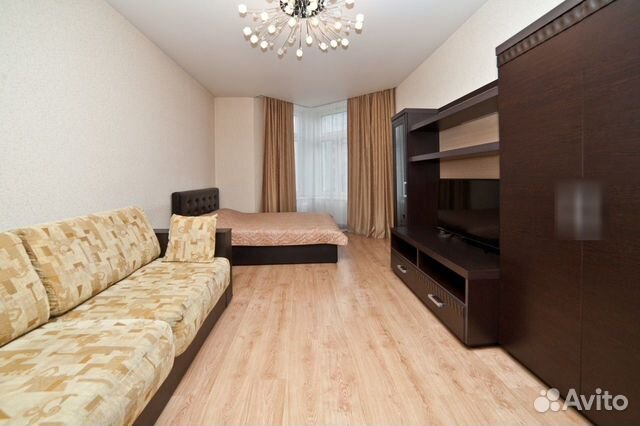 

1-к. квартира, 38 м², 2 кровати