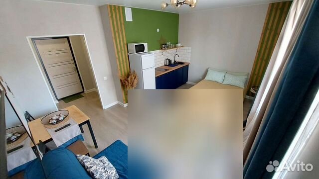 

Квартира-студия, 29 м², 2 кровати
