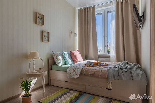 

1-к. квартира, 28 м², 2 кровати