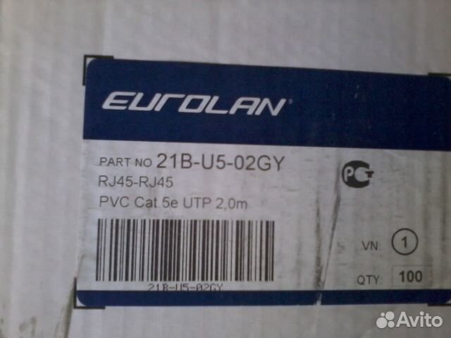 Eurolan патч-корд, rack mount, угз, UTP, bsur, SUR Eurolan патч-корд, rack mount, угз, UTP, bsur, SUR