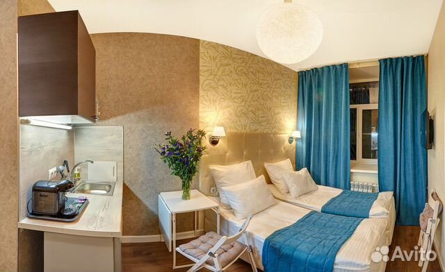 

Квартира-студия, 14 м², 1 кровать