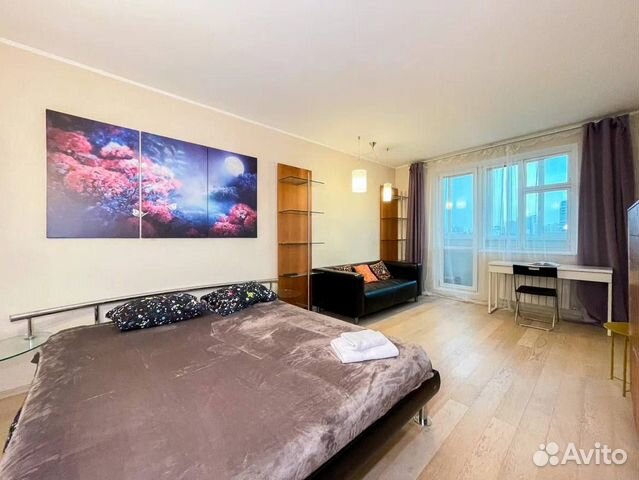 

1-к. квартира, 45 м², 2 кровати