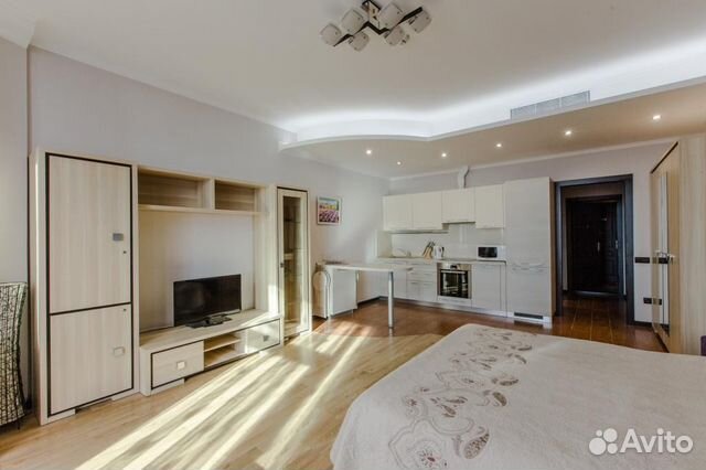 

Квартира-студия, 44 м², 2 кровати
