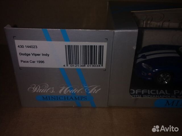 Dodge Viper Pace Car Indy 500 Minichamps 430144023
