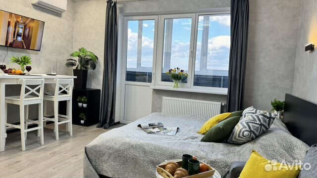 

Квартира-студия, 35 м², 2 кровати