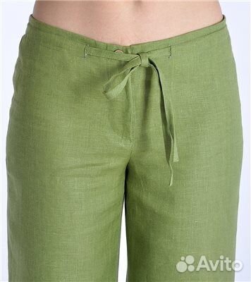 Льняные брючки размер 52 цвет бордо Льняные брючки размер 52 цвет бордо