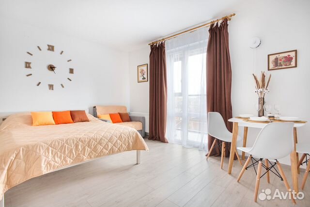 

Квартира-студия, 28 м², 2 кровати