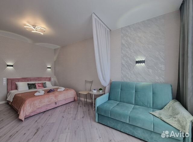 

1-к. квартира, 44 м², 3 кровати