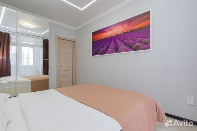 

1-к. квартира, 44 м², 2 кровати