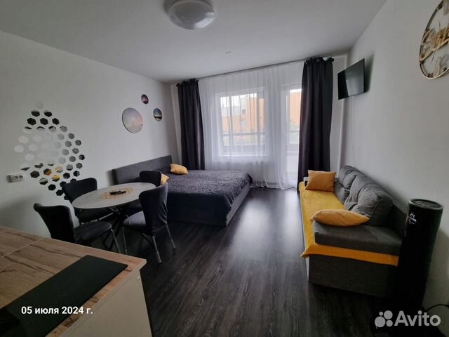 

Квартира-студия, 26 м², 2 кровати