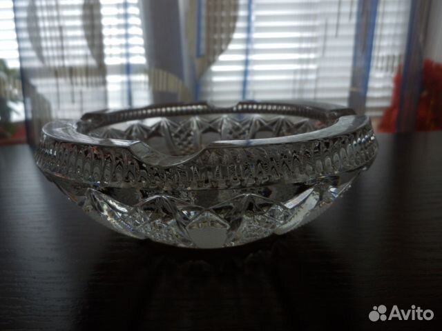 Пепельница наст.чешский хрусталь куплена1969г СССР