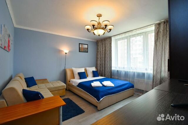 

1-к. квартира, 45 м², 2 кровати