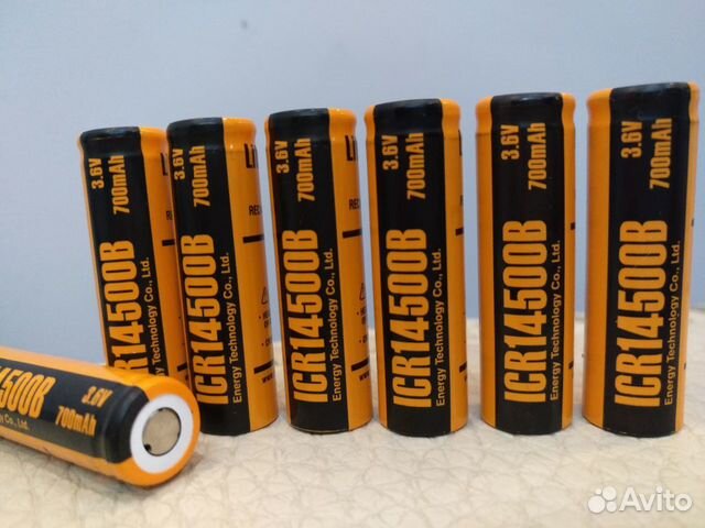 Li-lon аккумулятор ET ICR18500 B 1400mAh 3.7V Li-lon аккумулятор ET ICR18500 B 1400mAh 3.7V
